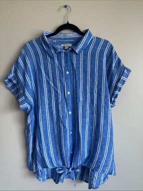 JACHS Girlfriend Linen top